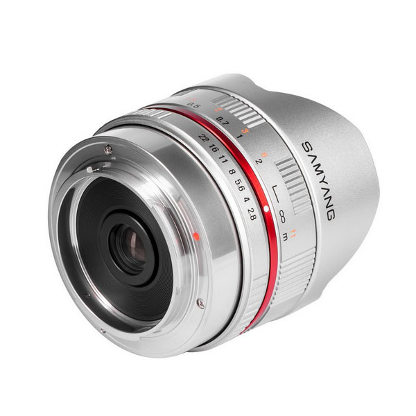 SAMYANG 8mm f/2.8 II Fisheye Lens for Fujifilm X Mount (Silver/Blcak)